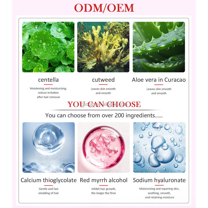 Painless Hair Removal Cream - Private Label Private Parts Legs Facial Quick