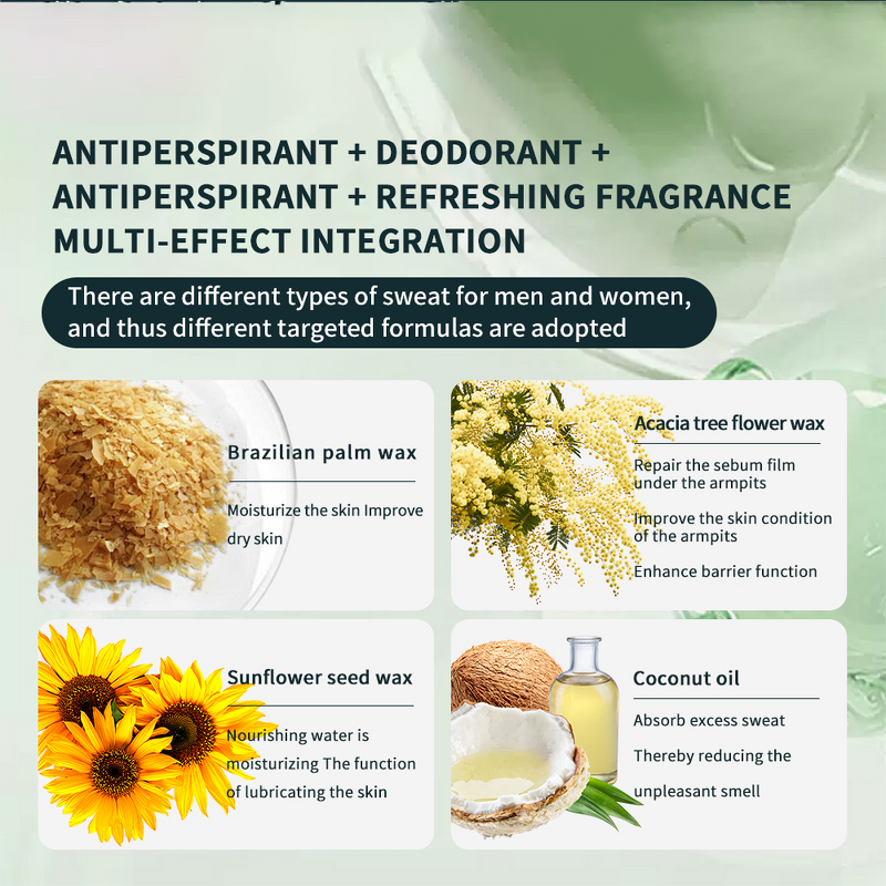 Vegan Deodorant Stick - Sports Daily Aluminum-Free Refillable Custom Packaging