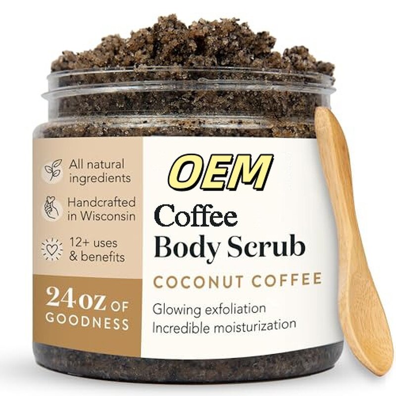 Ginger Turmeric Body Scrub - Alpha Arbutin Wholesale Brightening Wash