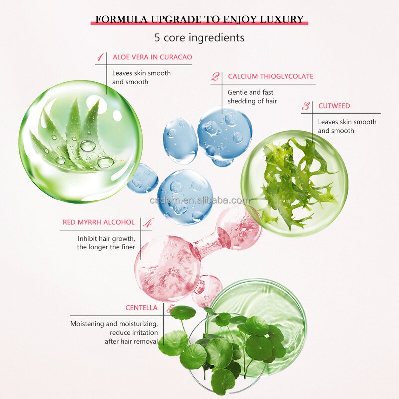 Herbal Hair Removal Cream - Private Label Organic Men Women Depilatory Laser