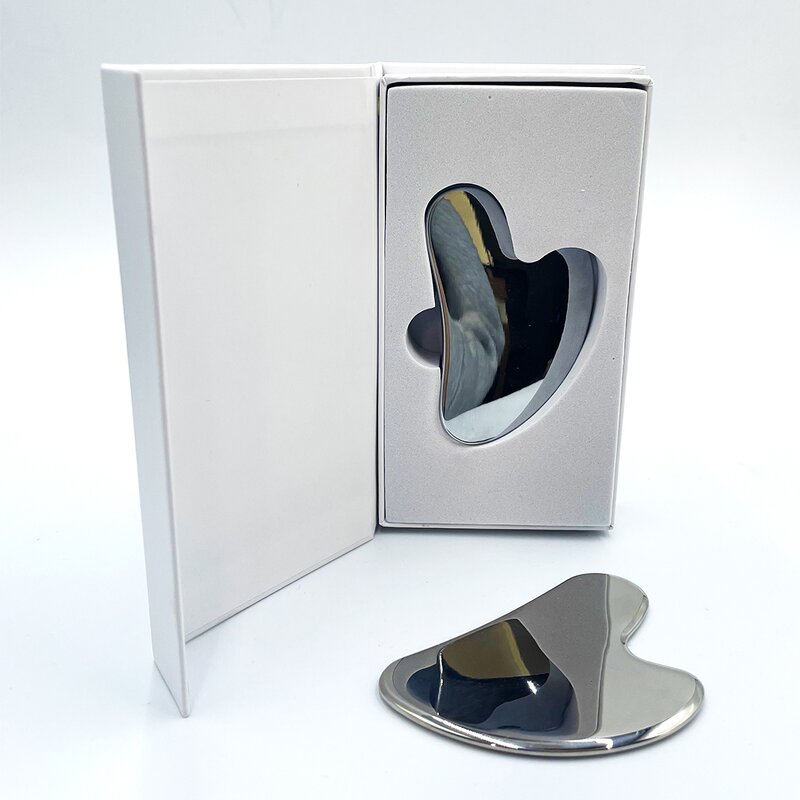 Heart Gua Sha Ice Globes - Stainless Steel Facial Massager Custom Logo Cryo Stick