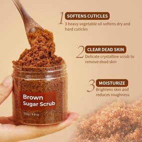 African Body Scrub Cream - 8 Ounce 12 Containers Sugar Lightening Scrub