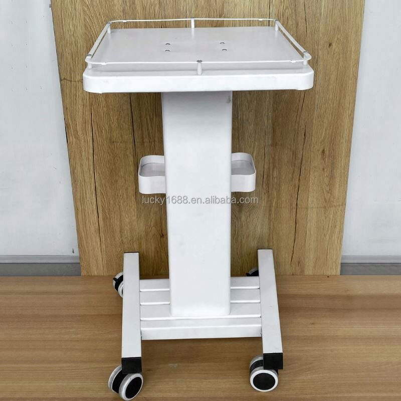 Stainless Steel Salon Trolley - OEM Wholesale Three-Layer 4 Wheels Cosmetic Cart