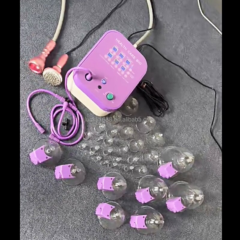 Chest Massager Vibrator - Breast Care Booty Lift Vacuum Cupping Stimulation