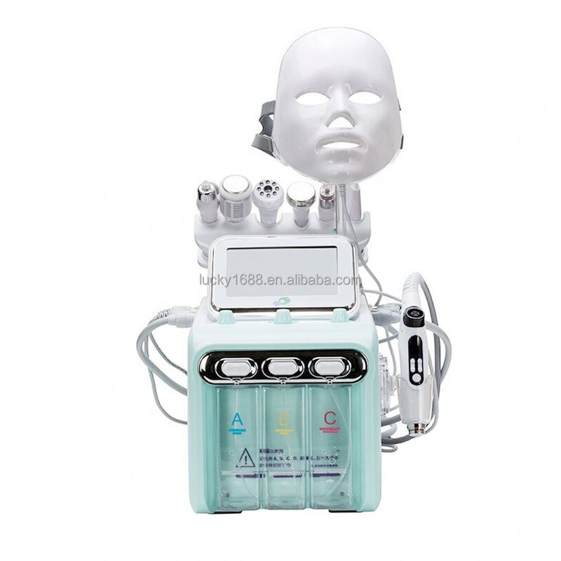 8 in 1 Hydro Facial Machine - Small Bubble Aqua Peeling LED Mask Rejuvenation