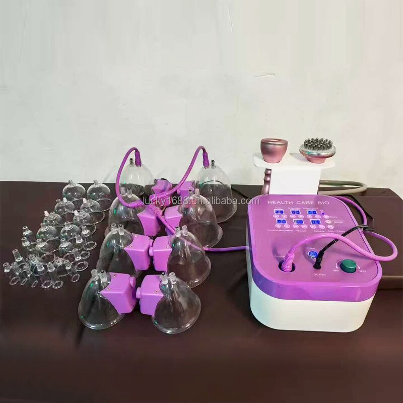 Chest Massager Vibrator - Breast Care Booty Lift Vacuum Cupping Stimulation