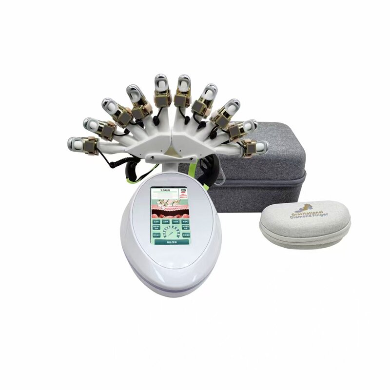 RF EMS Golden Finger Massager - Radio Frequency Face Lifting Meridians Dredging