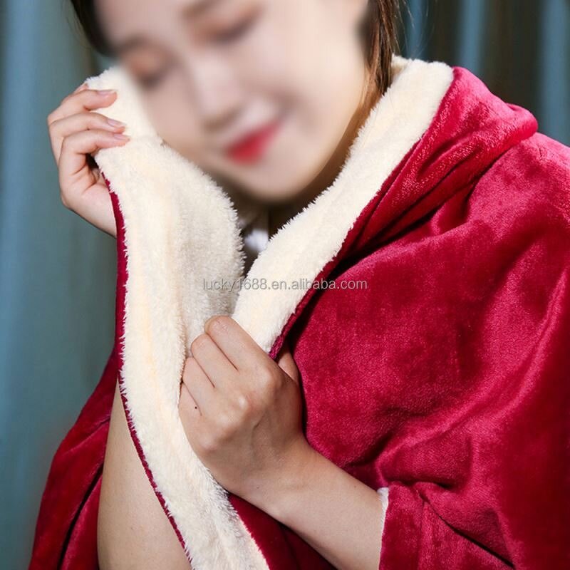 Portable Heated Blanket - Hot Selling Fast Heating Soft Plush Washable Electric