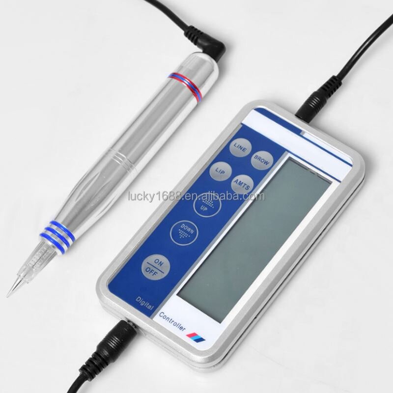 Digital Electric Tattoo Gun - Professional Lip Eyebrow Permanent Makeup Cartridges