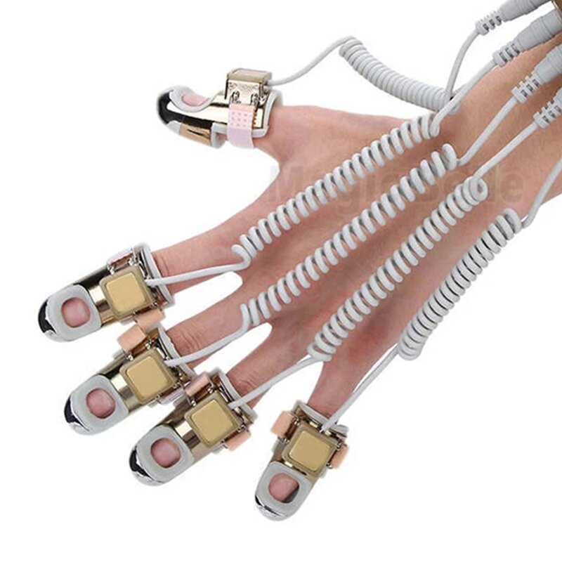 RF EMS Golden Finger Massager - Radio Frequency Face Lifting Meridians Dredging