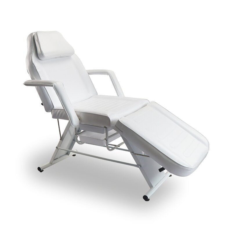 Three-Section Massage Bed - Luxury Foldable Synthetic Leather Salon Furniture