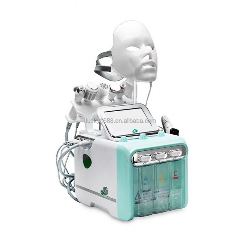 8 in 1 Hydro Facial Machine - Small Bubble Aqua Peeling LED Mask Rejuvenation