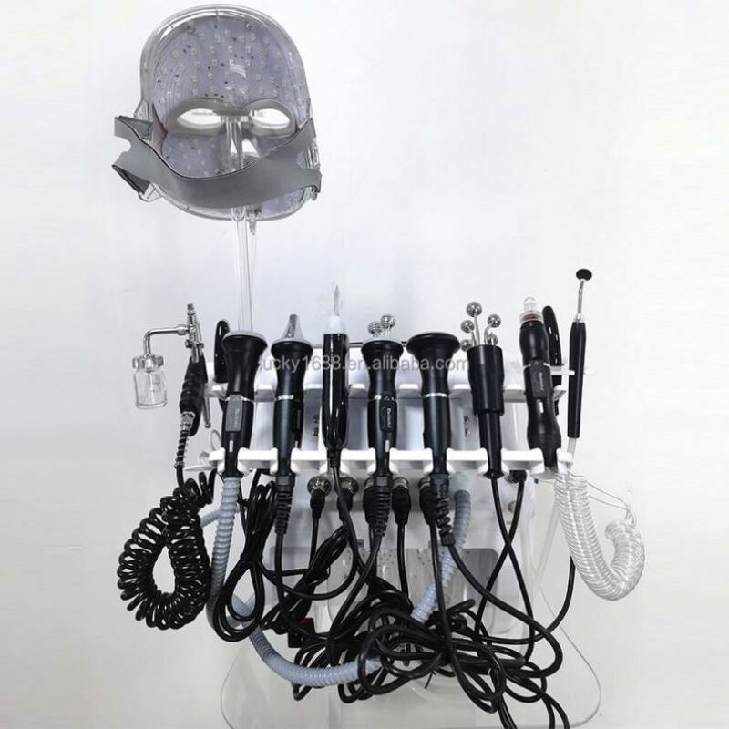 11 in 1 Hydro Facial Machine - Oxygen Jet Peel Dermabrasion LED Mask Cleansing