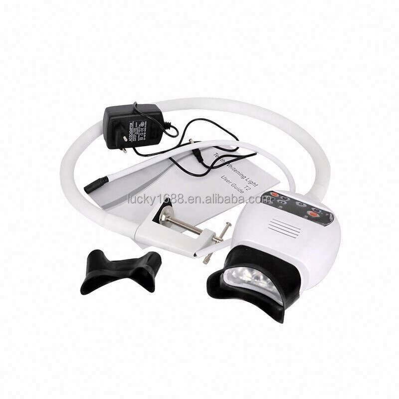 Led Teeth Whitening Lamp - 40W 8 Led Red Purple Blue Light with Clips