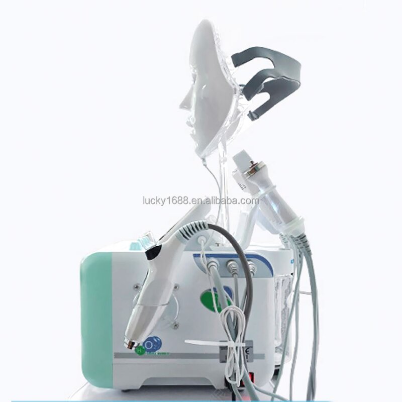 8 in 1 Hydro Facial Machine - Small Bubble Aqua Peeling LED Mask Rejuvenation