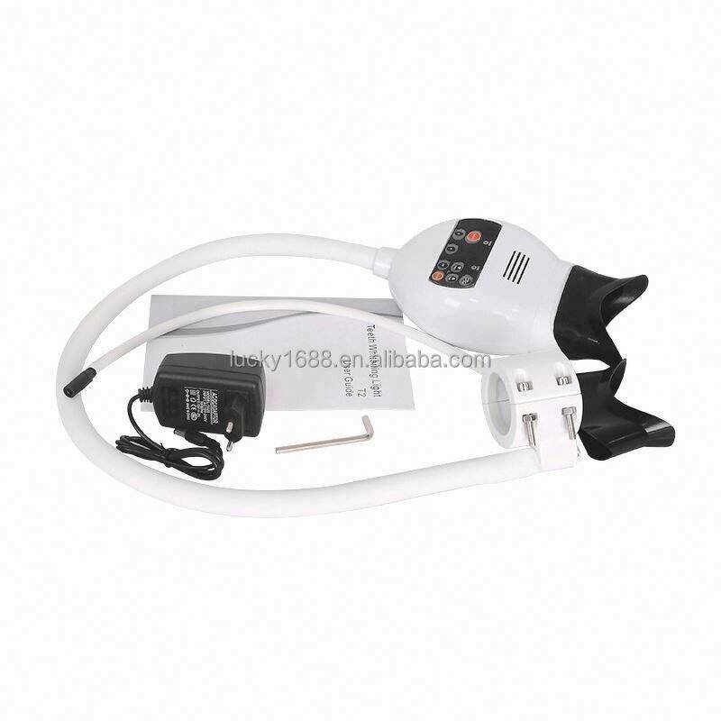 Led Teeth Whitening Lamp - 40W 8 Led Red Purple Blue Light with Clips