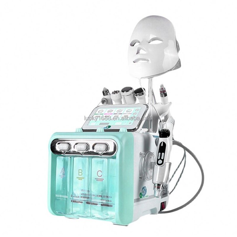 8 in 1 Hydro Facial Machine - Small Bubble Aqua Peeling LED Mask Rejuvenation