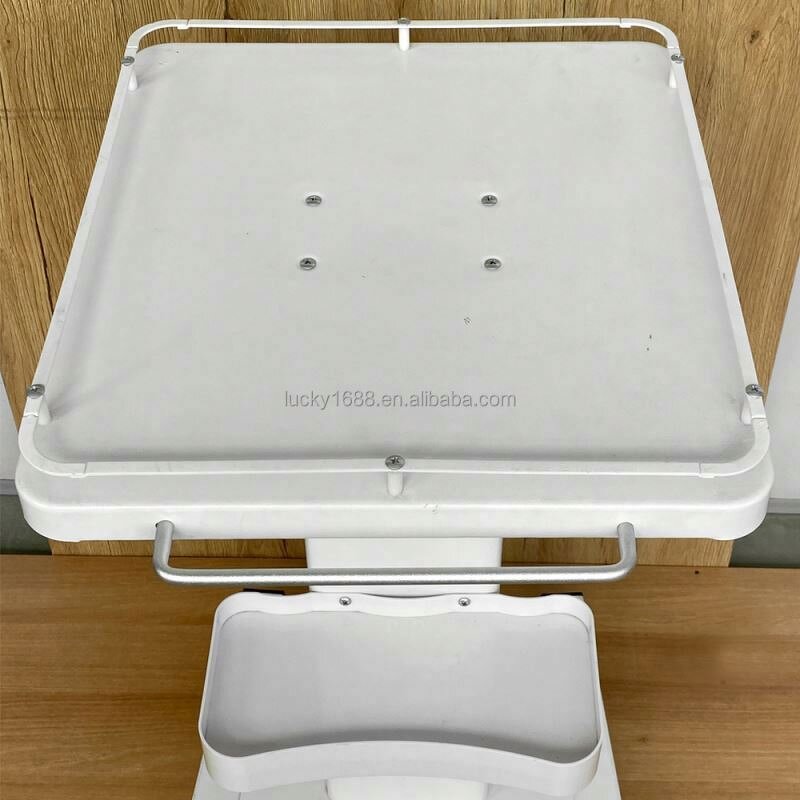 Stainless Steel Salon Trolley - OEM Wholesale Three-Layer 4 Wheels Cosmetic Cart