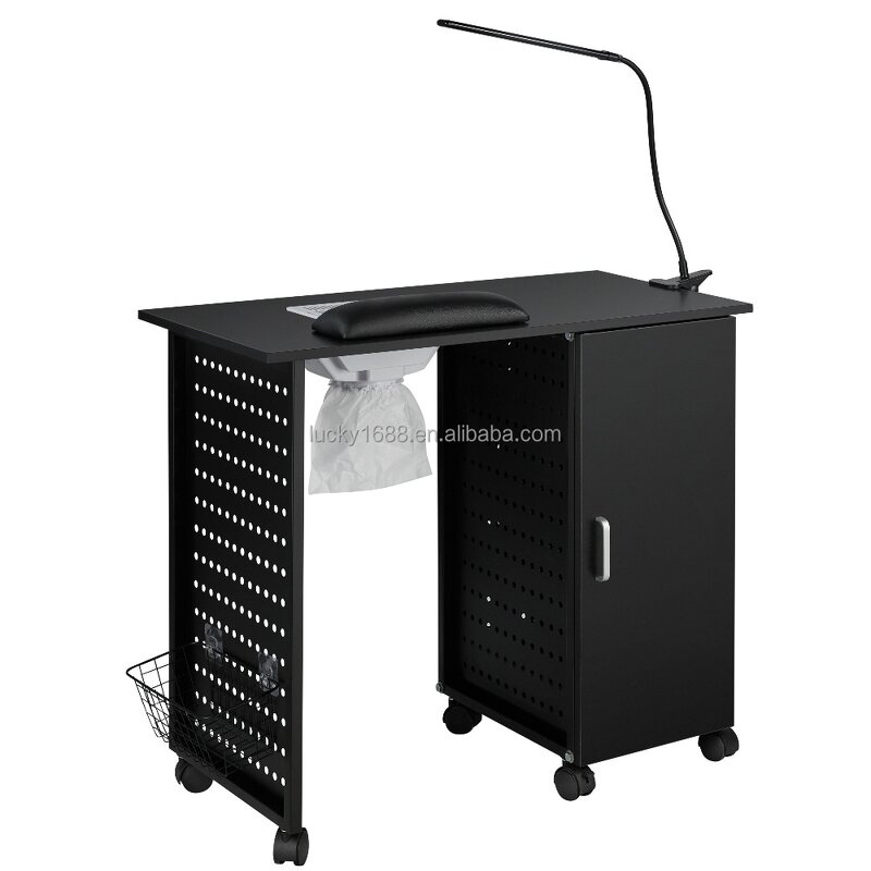 Nail Care Manicure Desk - Manufacturer Low Price Black Table Dust Collector