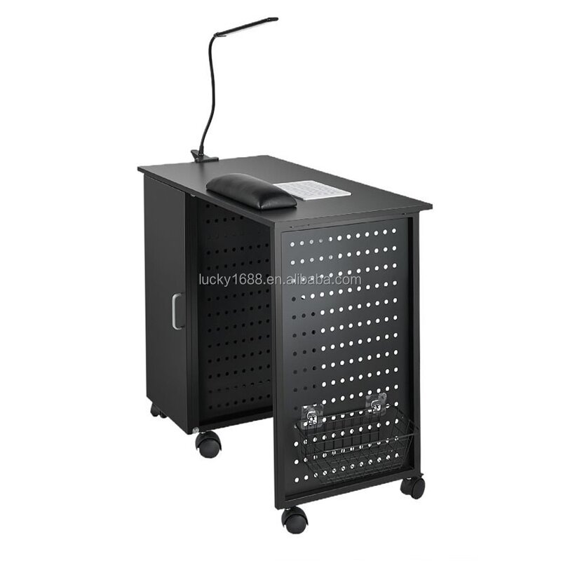 Nail Care Manicure Desk - Manufacturer Low Price Black Table Dust Collector