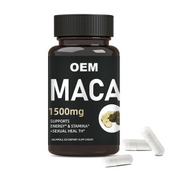 Black Maca Capsules Manufacturer - OEM Hot Sale Black Maca Root Capsules Adult Herbal Supplements for Male Enhancement