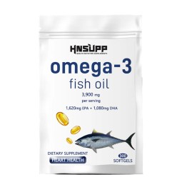 Fish Oil Softgels Factory - OEM Rapid Release 1000mg Fish Oil Softgel Capsules Lemon Flavored Rich EPA DHA