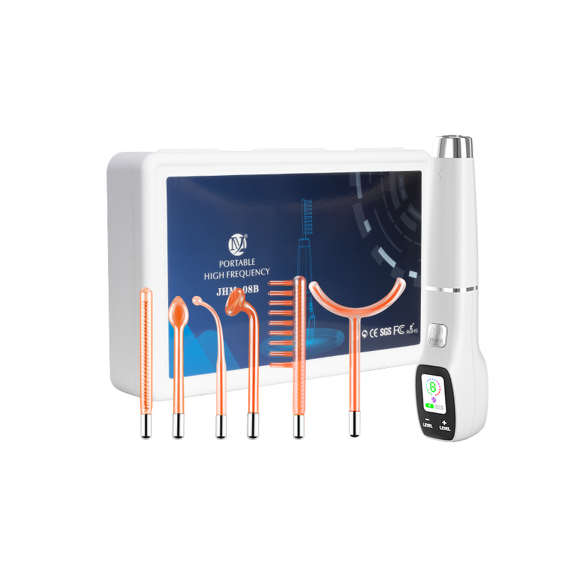 High Frequency Facial Wand - Portable with LCD Screen & 6 in 1 Probes