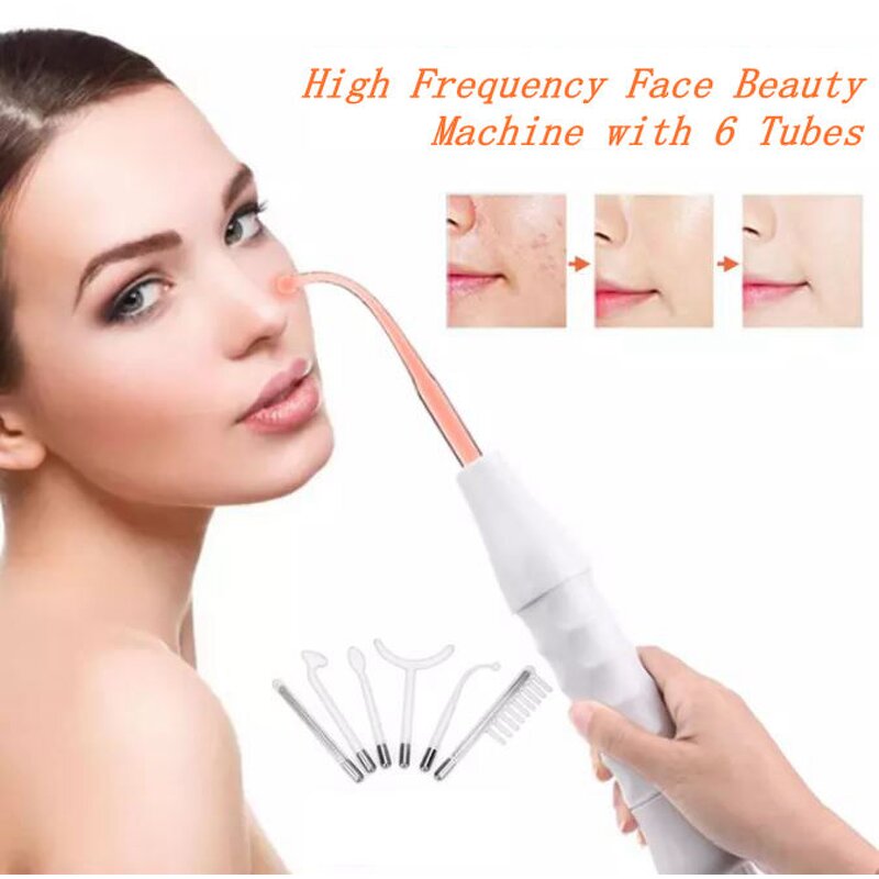 High Frequency Beauty Instrument - 6 in 1 with Glass Rod