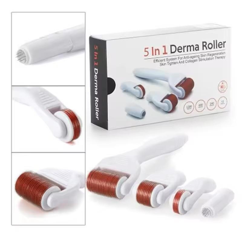 Derma Roller Set Manufacturer - 5 in 1 180/600/1200 Needle Kit