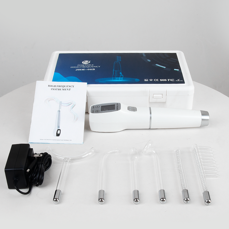 High Frequency Facial Wand - Portable with LCD Screen & 6 in 1 Probes