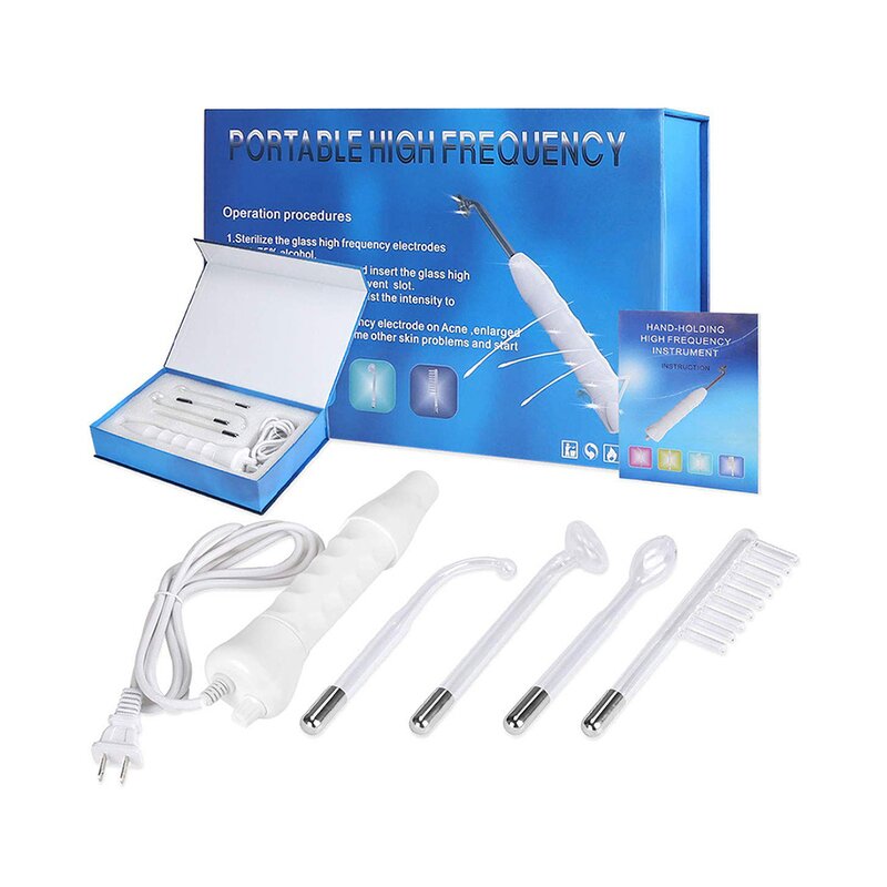 High Frequency Facial Wand - 4 in 1 Portable Therapy for Face