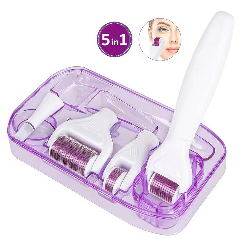 Derma Roller Set Manufacturer - 5 in 1 180/600/1200 Needle Kit