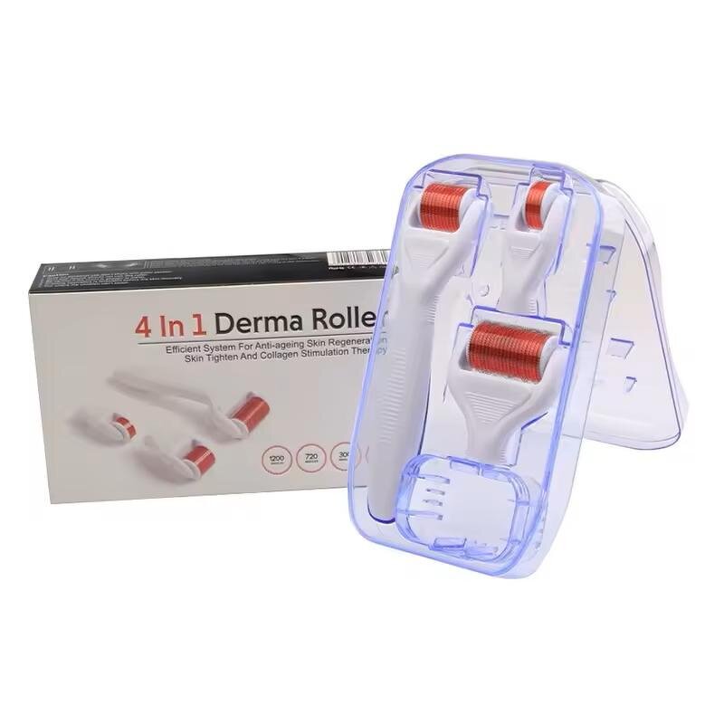 Derma Roller Set Manufacturer - 4 in 1 Stainless Steel Face Body