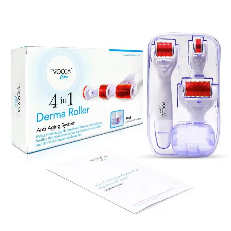 Derma Roller Set Manufacturer - 4 in 1 Stainless Steel Face Body