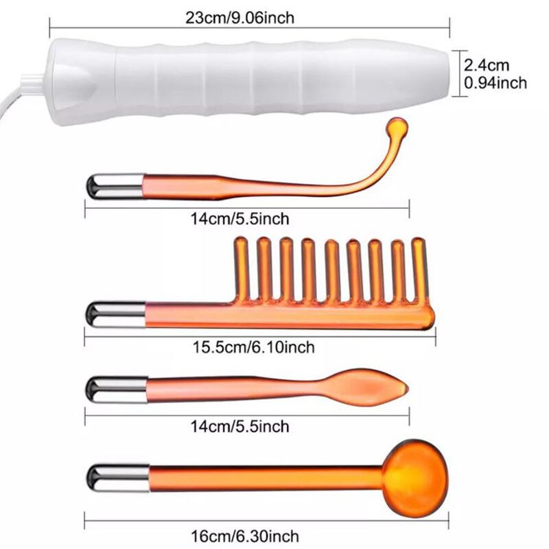 High Frequency Facial Stick Manufacturer - with 4 Probes for Wrinkles