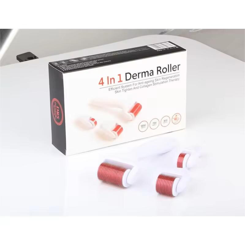 Derma Roller Set Manufacturer - 4 in 1 Stainless Steel Face Body