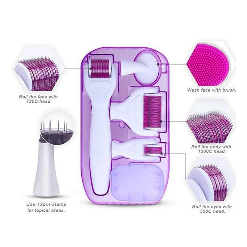 Derma Roller Manufacturer - 6 in 1 Titanium Needle for Body Facial