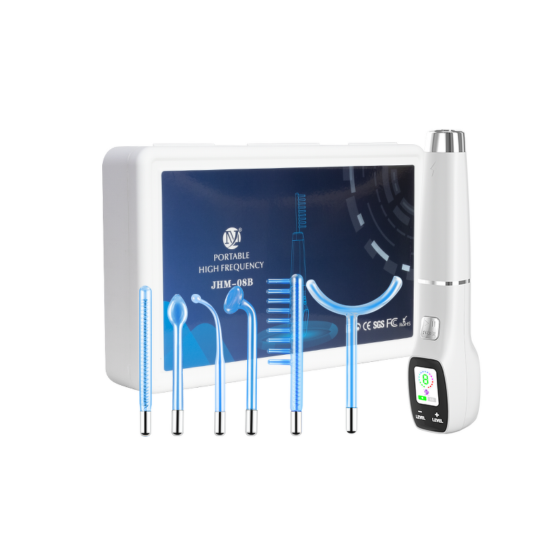 High Frequency Facial Wand - Portable with LCD Screen & 6 in 1 Probes
