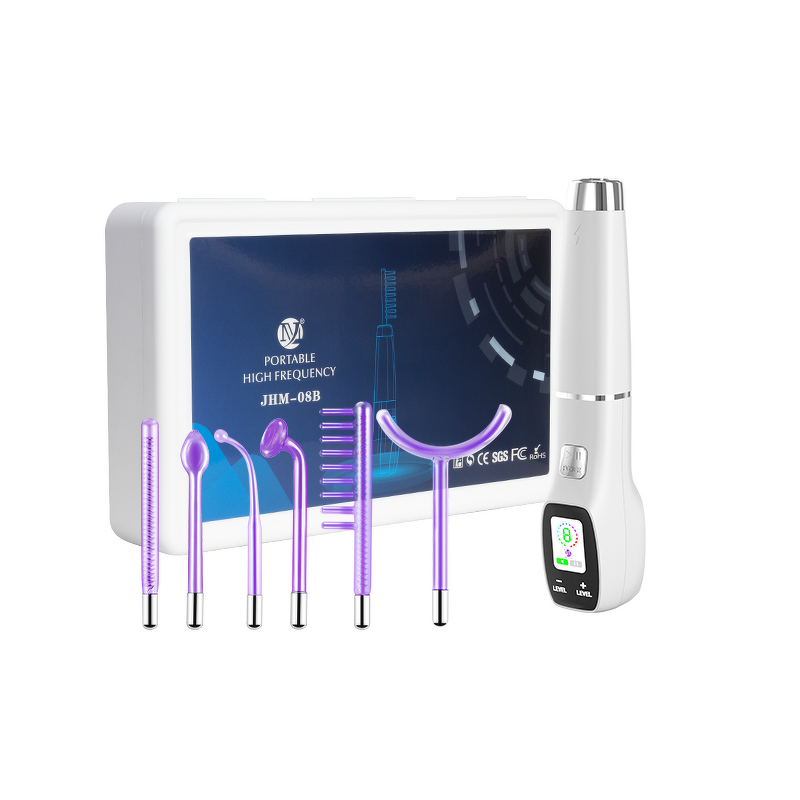 High Frequency Facial Wand - Portable with LCD Screen & 6 in 1 Probes