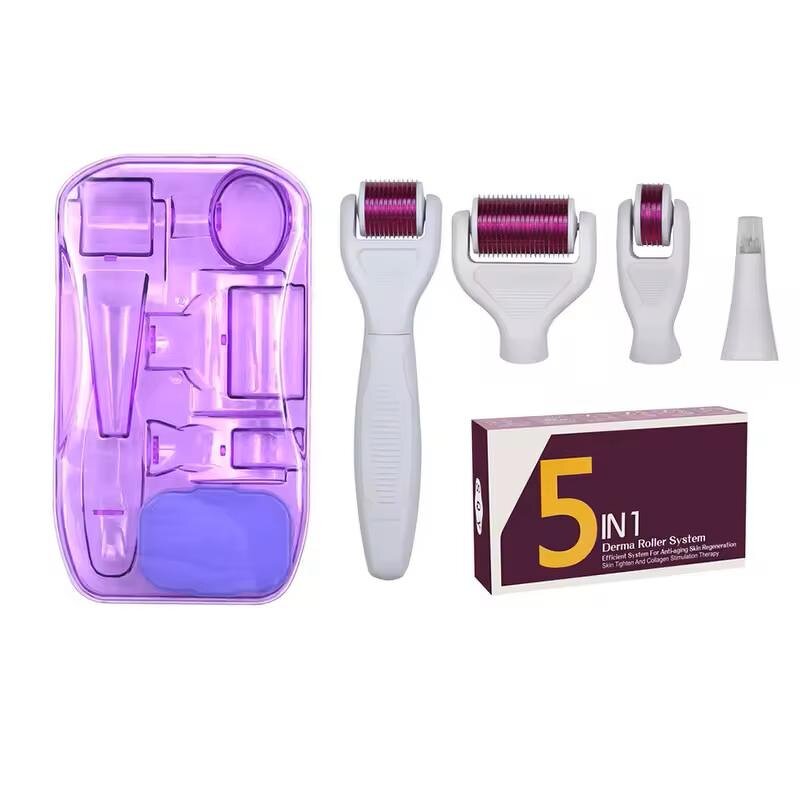 Derma Roller Set Manufacturer - 5 in 1 180/600/1200 Needle Kit