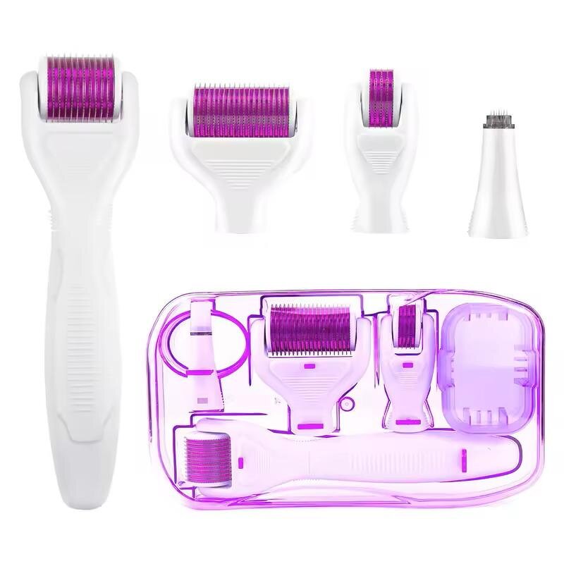 Derma Roller Set Manufacturer - 5 in 1 180/600/1200 Needle Kit