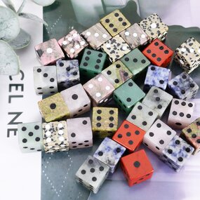 Quartz Cube Manufacturer - Reiki-Inspired Feng Shui 15mm White Dots Square