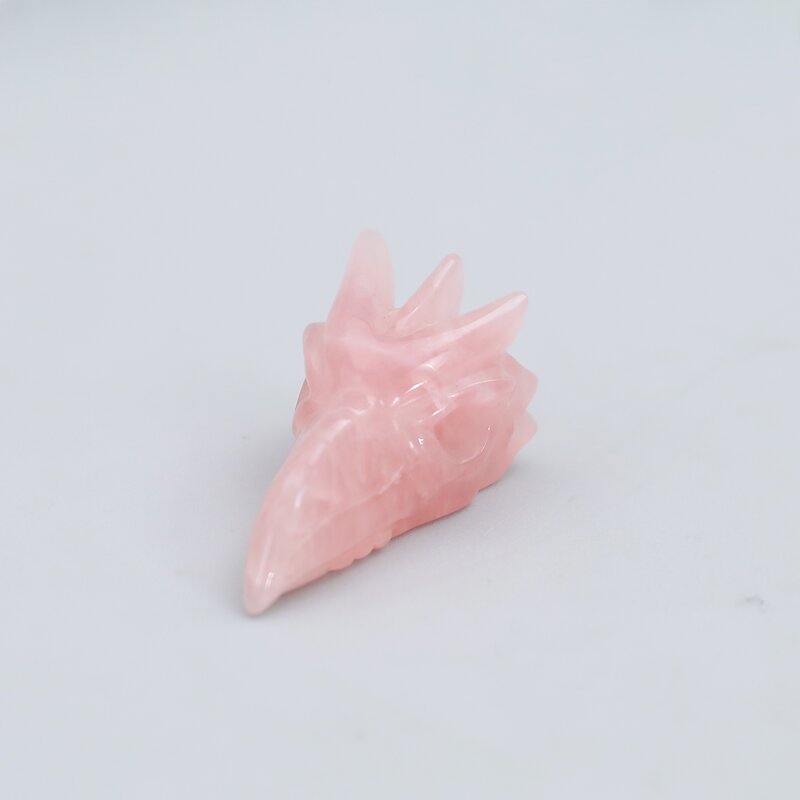 Phoenix Skull Crystal Manufacturer - Traditional Style Carved Rose Quartz