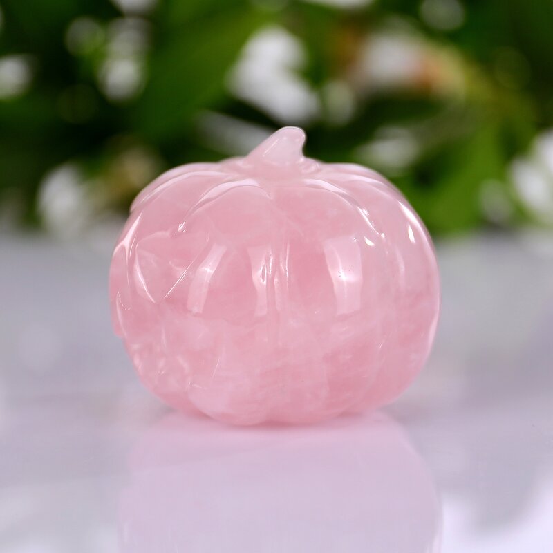 Halloween Decoration Manufacturer - Natural Crystal Carving Pumpkin Skull