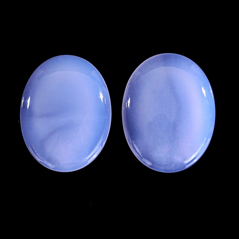 Worry Stone Manufacturer - Natural Blue Chalcedony Engraved for Anxiety Relief