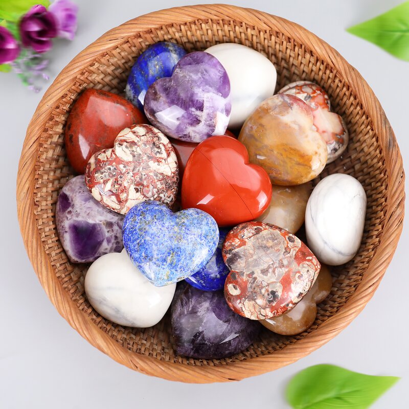 Crystal Heart Manufacturer - Natural 50mm Large Healing Stone Love Quartz Bulk