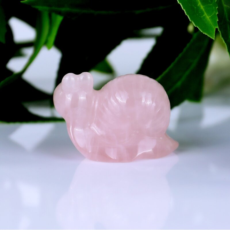 Snail Carving Manufacturer - Hand Carved Rose Quartz Healing for Halloween
