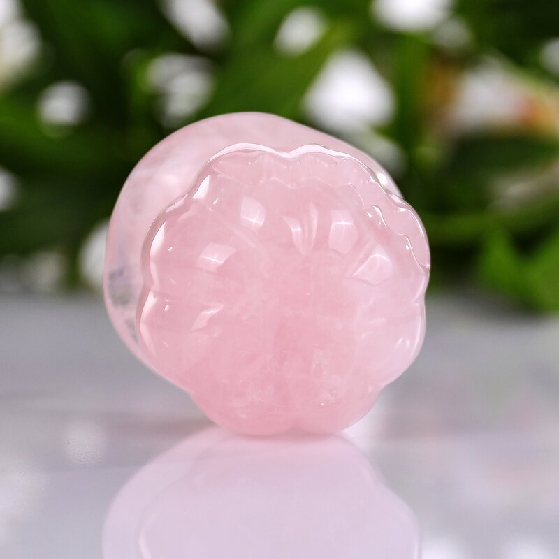 Pumpkin Skull Manufacturer - Natural Rose Quartz Wizard Hat Feng Shui