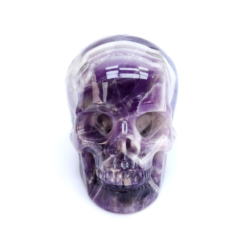 Crystal Skull Manufacturer - Custom 1.75 Inch Dream Amethyst Carving Desktop