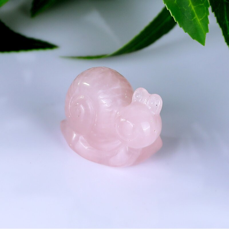 Snail Carving Manufacturer - Hand Carved Rose Quartz Healing for Halloween